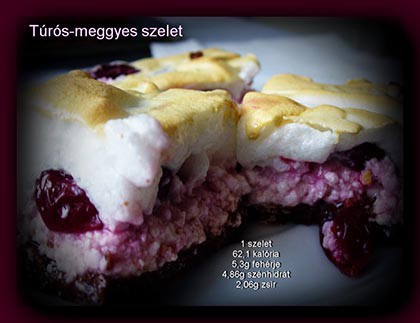 TÚROS MEGGYES SZELET