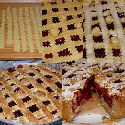 meggyes rácsos pite