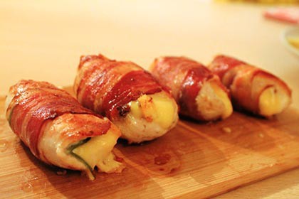 Baconbe tekert burgonya