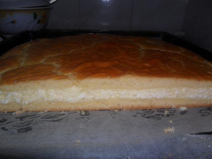 Túrós pite.