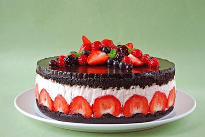 Epres csokoládés torta