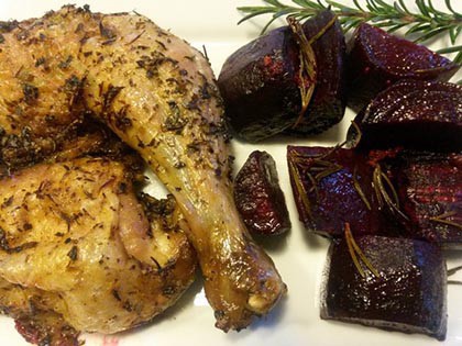 Sült csirkecomb (paleo)