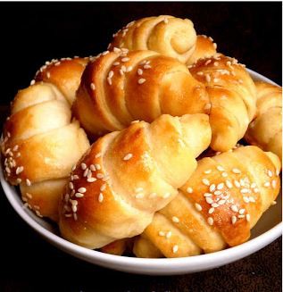Szezámmagos kiflik
