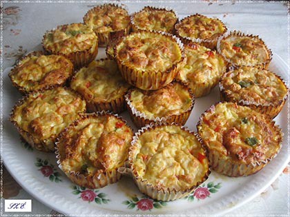 Csirkemellből fasírt muffin formában!
