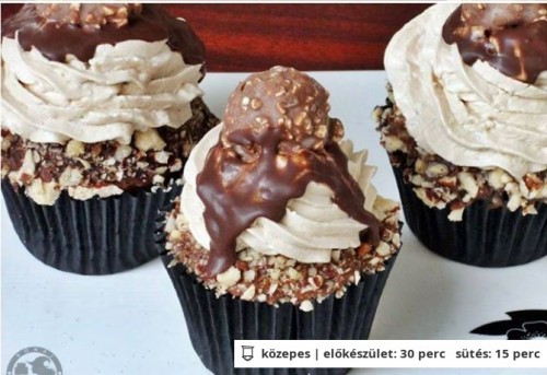 Ferrero cupcake