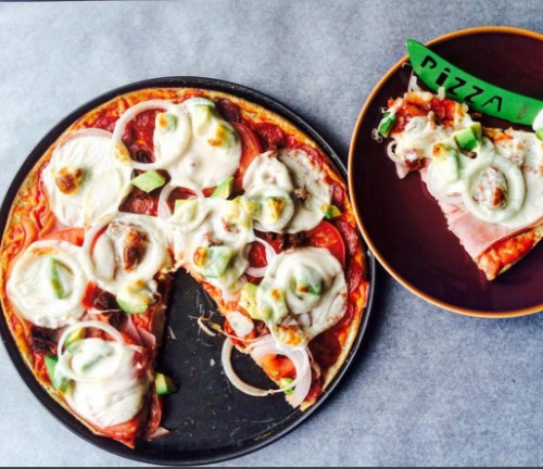 Túrós-zablisztes pizza
