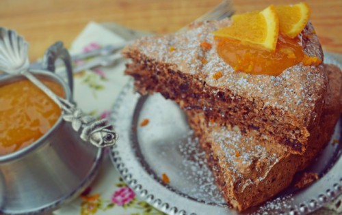 Narancsos habcsóktorta