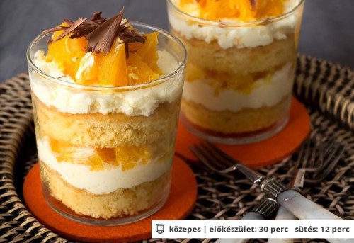 Narancsos tiramisu pohárban