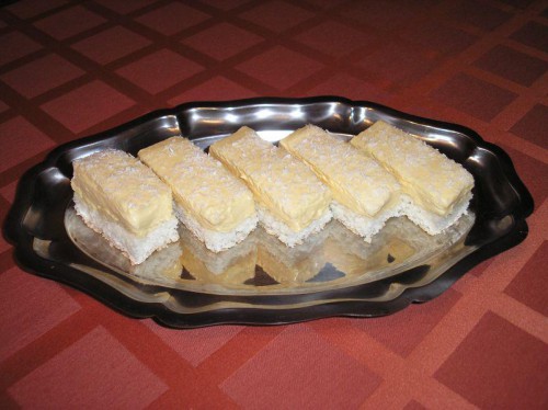 Madártej-szelet