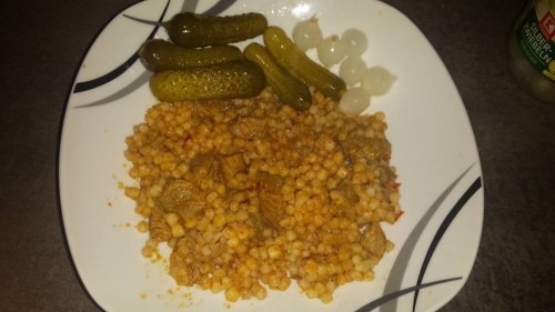 Tarhonyás hús