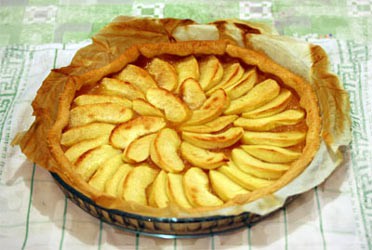 Francia pite gyümölcsös