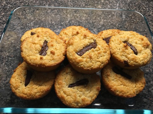 Zabpelyhes kókuszos muffin