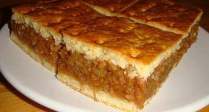 Házi almás pite recept tejjel