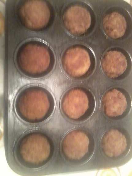Fasírt  muffin formában sütve