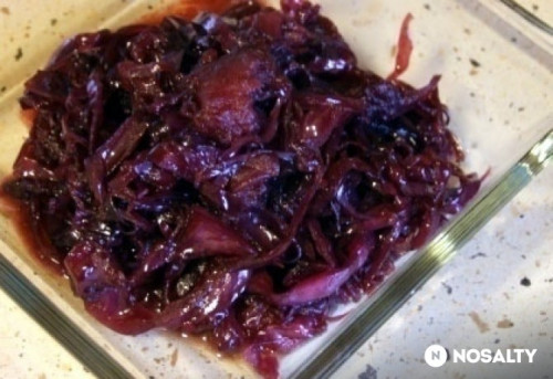 Márton-napi karamellás lilakáposzta recept