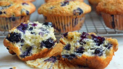 Áfonyás muffin
