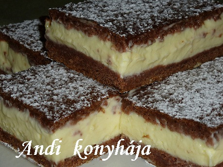 Kakaós – pudingos szelet (Andi)