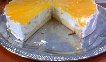 Gyümölcsös joghurtos torta –